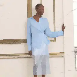 Bergdorf Goodman background painting